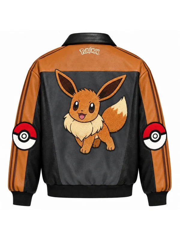 Pokemon Eevee Leather Track Jacket