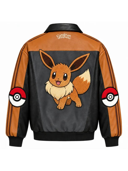 Pokemon Eevee Leather Track Jacket