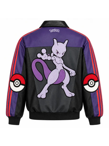 Pokemon Mewtwo Leather Track Jacket