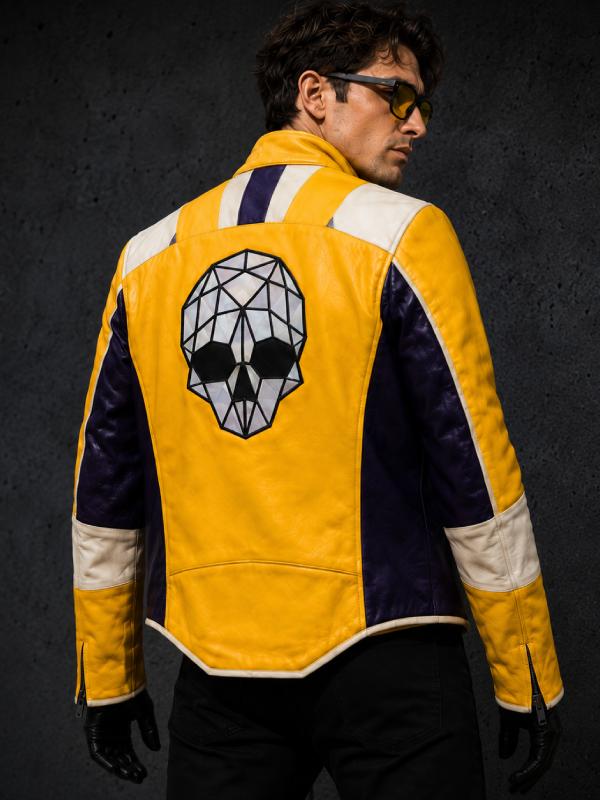 Charlie Disco Yellow Leather Jacket