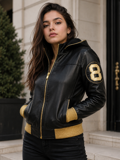 Premium 8 Ball Leather Jacket