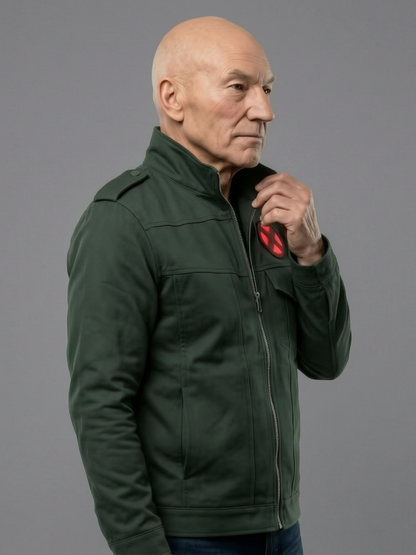 Professor X Inspired Green Jacket