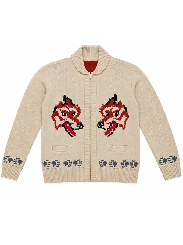 Ryan Gosling Wolf Cardigan 1