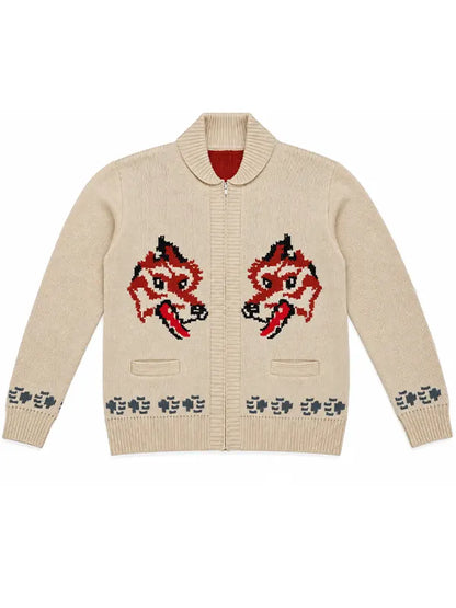 Ryan Gosling Wolf Cardigan 1