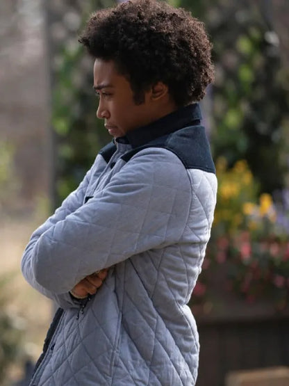Quincy Fouse Milton MGG reasley Legacies S03 Blue Quilted Jacket