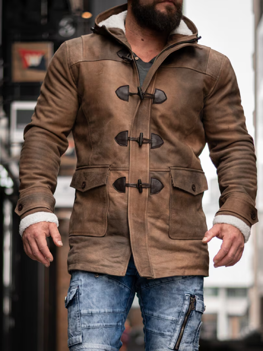 RD Matan Padded Leather Coat