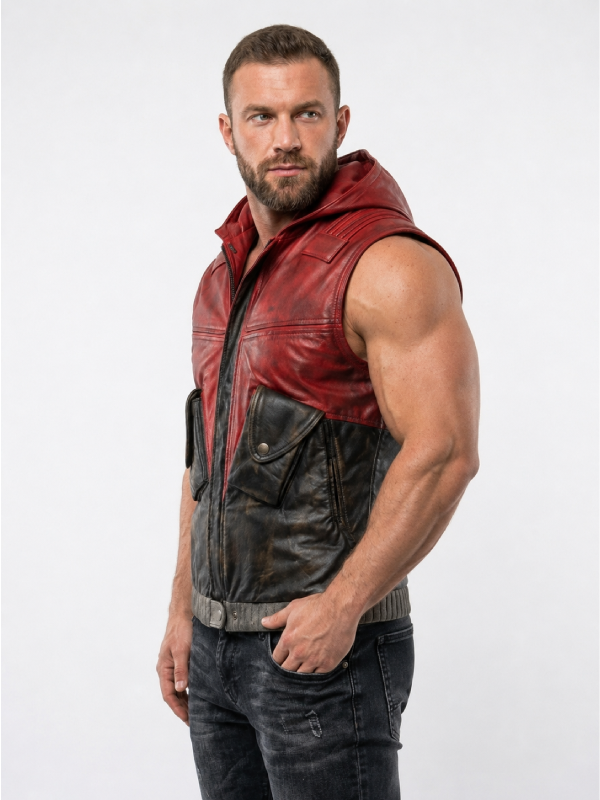 Red Hood Inspired Hooded Vest