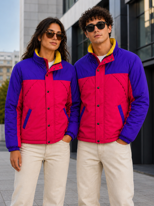 Retro Colorblock Windbreaker Jacket, Oliver Tree Style Streetwear