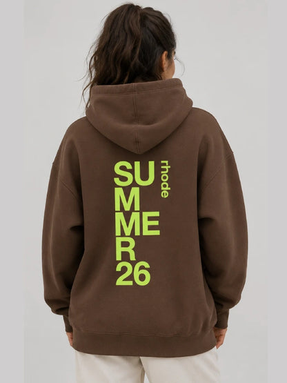 Rhode Dallas Pop Up Hoodie Brown