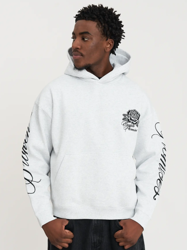 Rose Graphic Oversized Hoodie Los Angeles Streetwear Hoodie