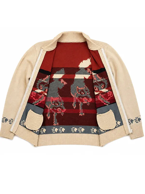 Ryan Gosling Wolf Cardigan 1