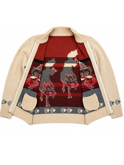 Ryan Gosling Wolf Cardigan 1
