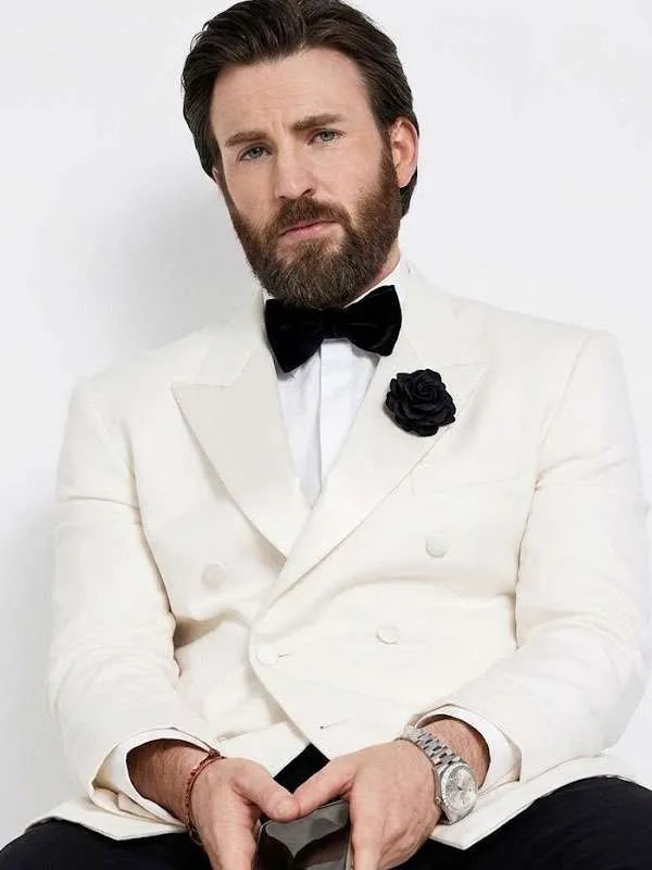 Shop Chris Evans Sacrifice 2026 White Blazer