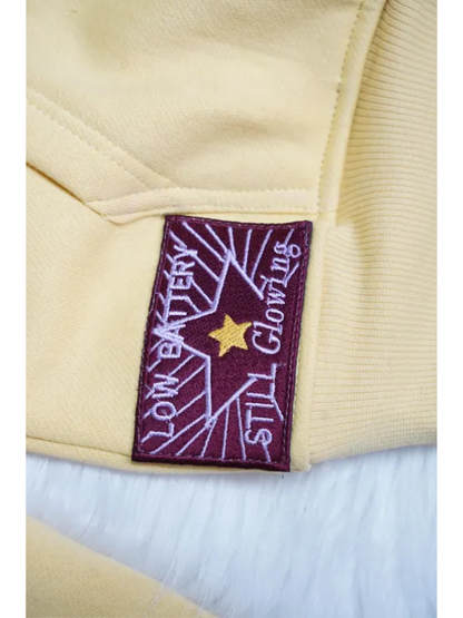 Sincerely Yours Yellow Hoodie Oversized Aesthetic Streetwear