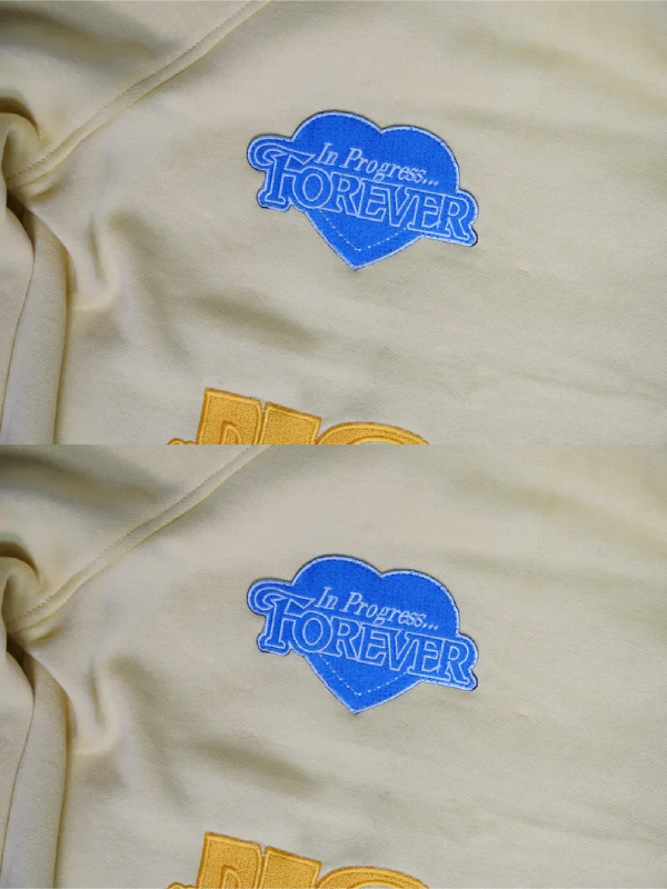 Sincerely Yours Yellow Hoodie Soft Fleece Oversized Sweatshirt