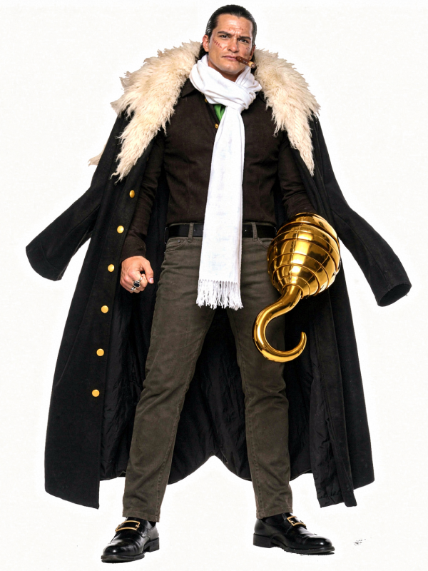 Sir Crocodile Costume One Piece Cosplay Desert King Coat Shirt Pants Full Outfit Adult Halloween