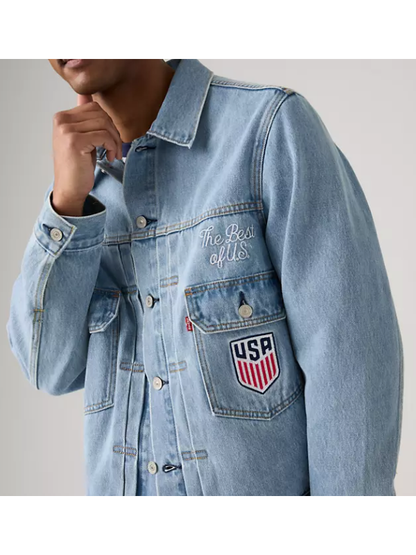Soccer Federation Denim Trucker Jacket