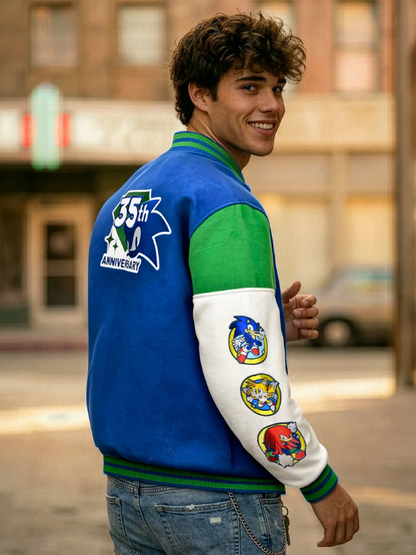 Sonic the Hedgehog Varsity Jacket