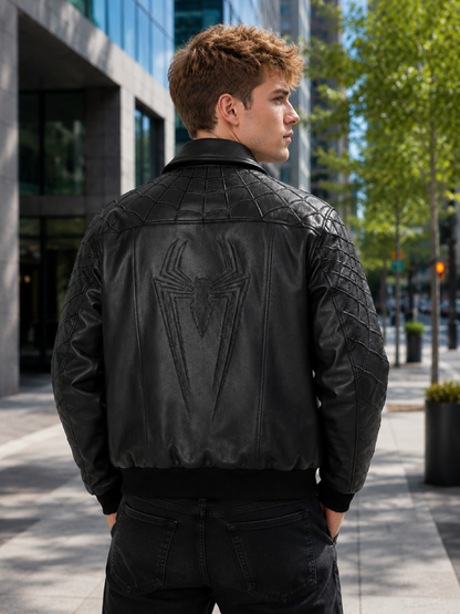 Supreme Spider Man Leather Jacket Marvel Inspired Jacket
