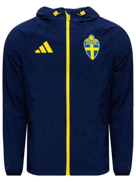 Sweden FIFA World Cup 2026 adidas Tiro 26 Travel Woven Navy Blue Jacket