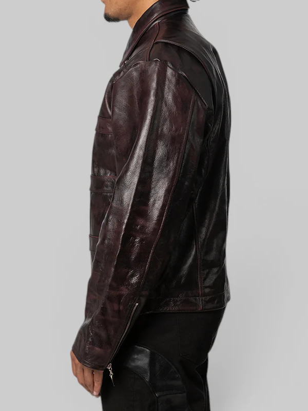 THUG CLUB Bio Soldier Leather Jacket