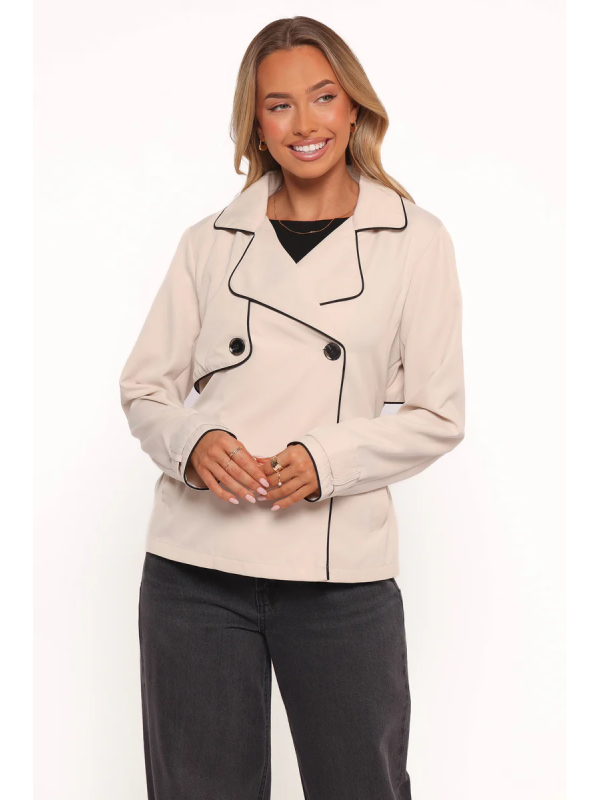 Tailored Short Trench Blazer