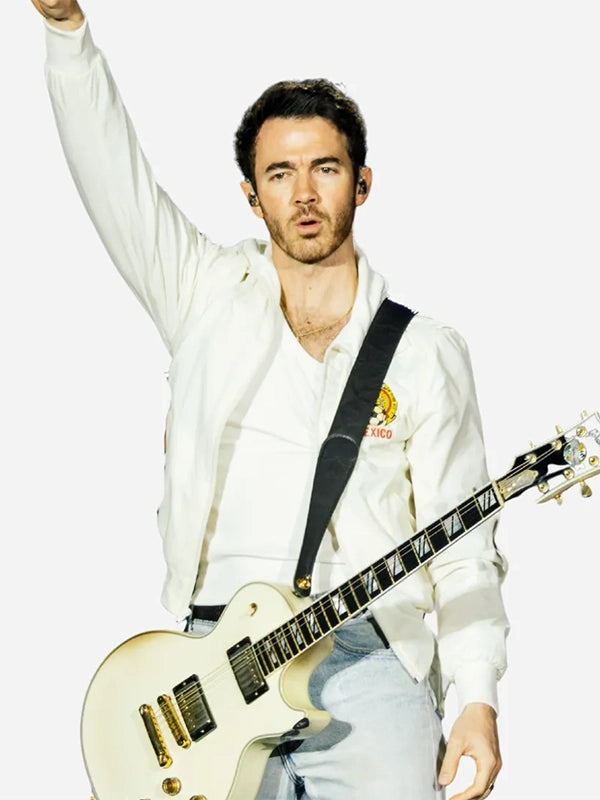 Tecate Emblema 2026 Festival Kevin Jonas Mexico White Bomber Jacket