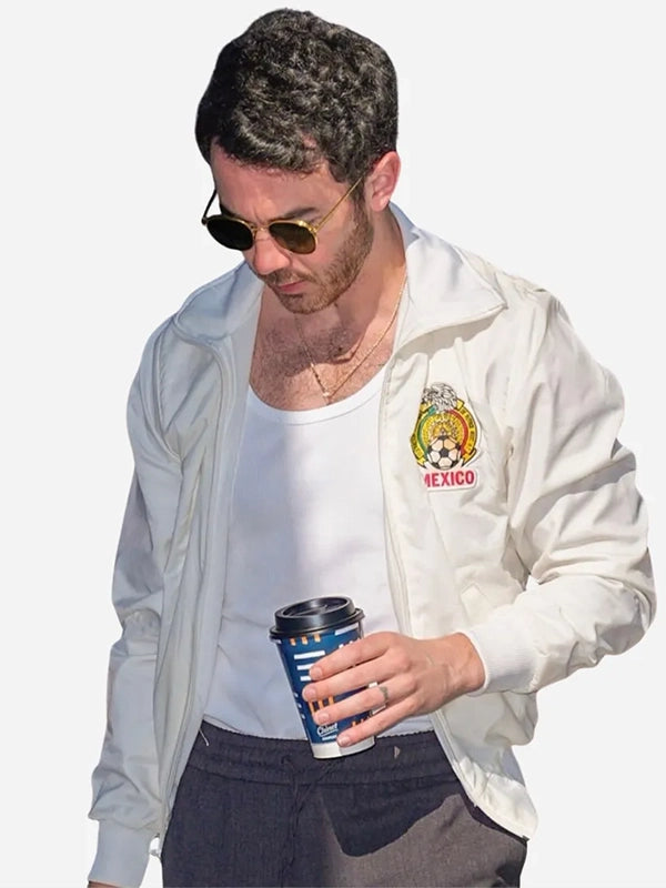 Tecate Emblema Festival Kevin Jonas Mexico White Bomber Jacket