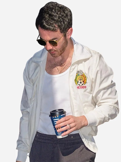 Tecate Emblema Festival Kevin Jonas Mexico White Bomber Jacket