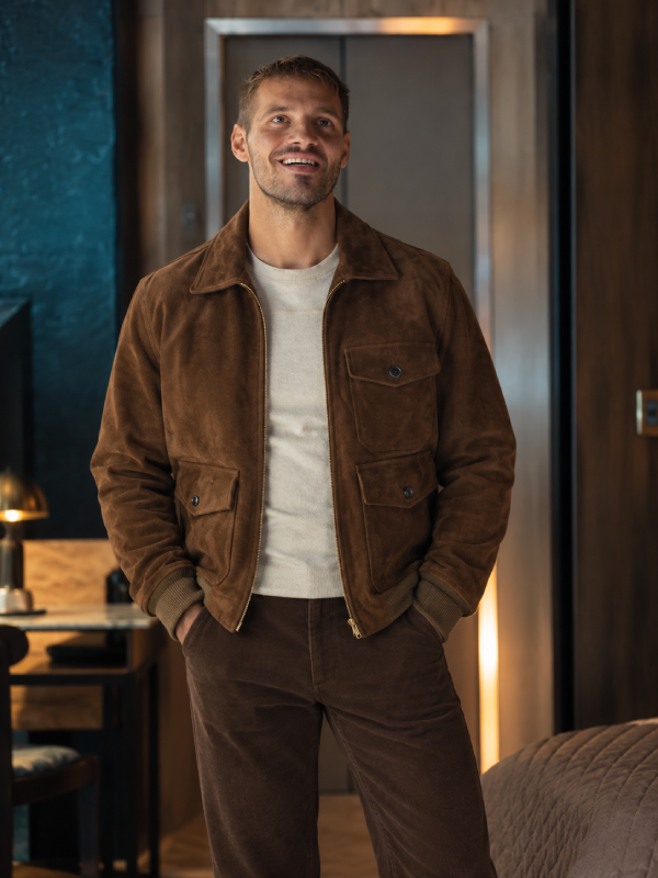The Gentlemen Season 2 Episode 5 joes Suede zip jacket