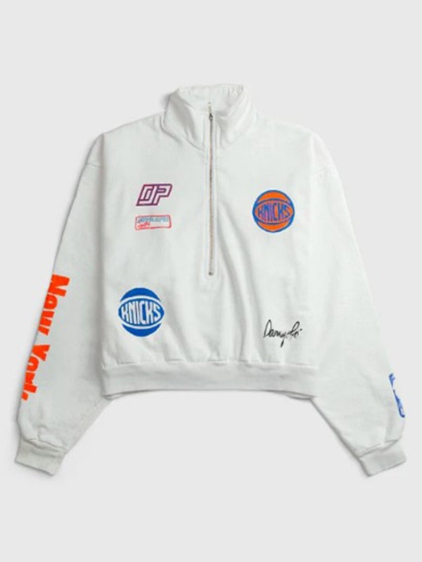 The View 2026 Sara Haines New York Knicks White Sweatshirt