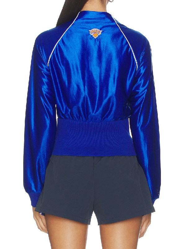 The View Sara Haines Knicks Blue Track Jacket