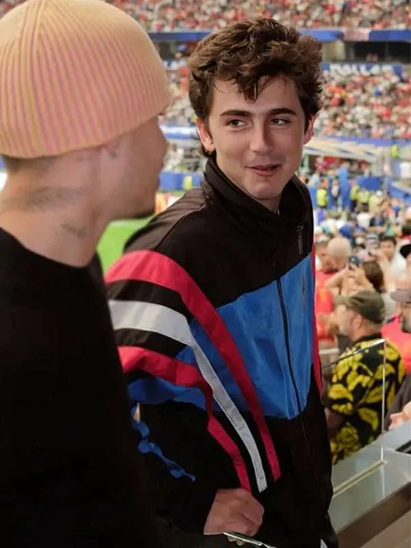 Timothee Chalamet Blue Adidas Track Jacket