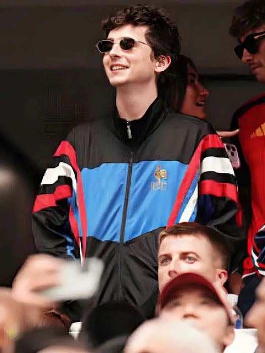 Timothee Chalamet Retro Adidas France Jacket
