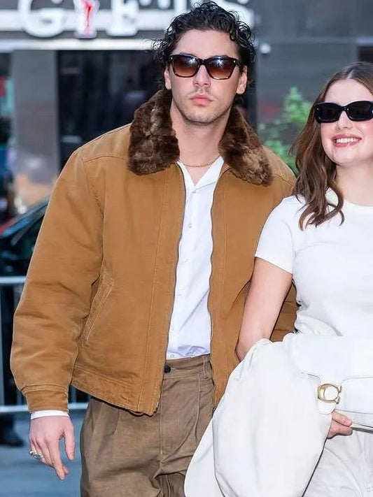 Today Show 2026 Belmont Cameli Brown Cotton Jacket with Fur Collar