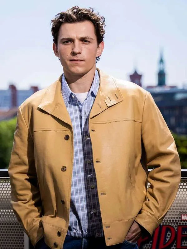 Tom Holland Spider Man Brand New Day Berlin Leather Jacket