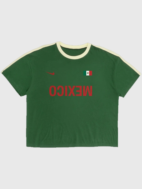 Travis Scott Cactus Jack x Nike Mexico Total 90 T Shirt Green