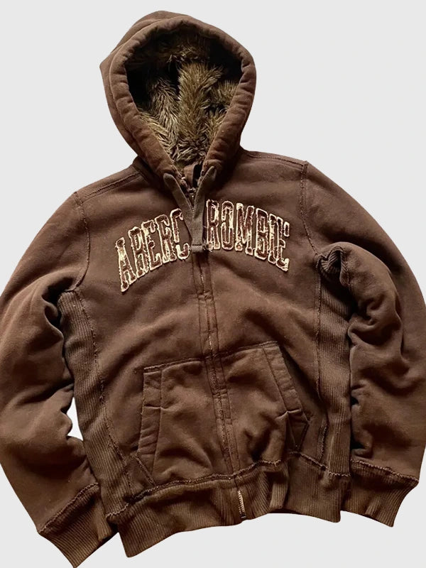 Travis Scott TOMA NYC Football Event Faux Fur Jacket