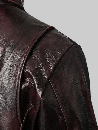 Tug Club Bio Soldier Leather Jacket Black