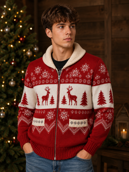 Ugly Christmas Cardigan Sweater Women Funny Xmas Knit Cardigan Outerwear