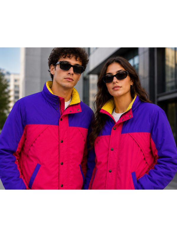 Unisex Jacket, Vintage Aesthetic Zip Up Windbreaker