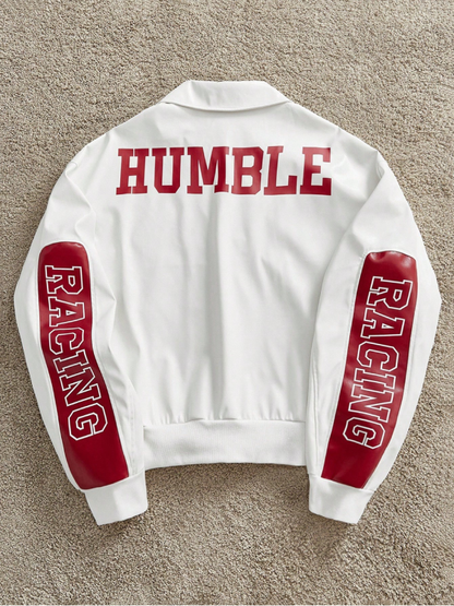 Urban Chill Humble White & Red Racing Jacket