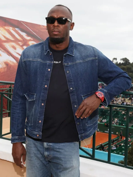 Usain Bolt Rolex Monte Carlo Masters 2026 Denim Jacket