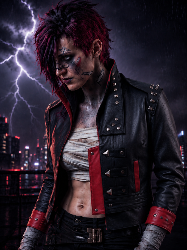 Vi Arcane Jacket League of Legends Inspired Costume Halloween Cosplay Wear