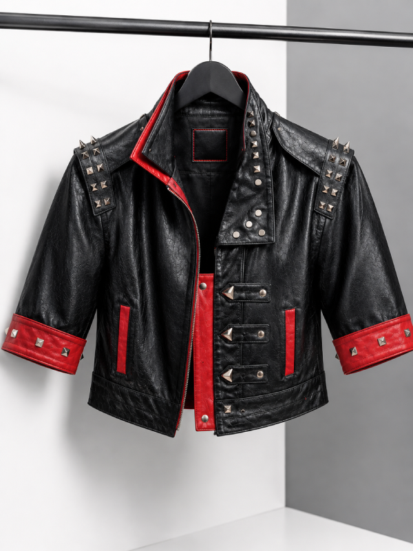 Vi Fighter Jacket Arcane LOL Costume Premium Faux Leather Cosplay Jacket