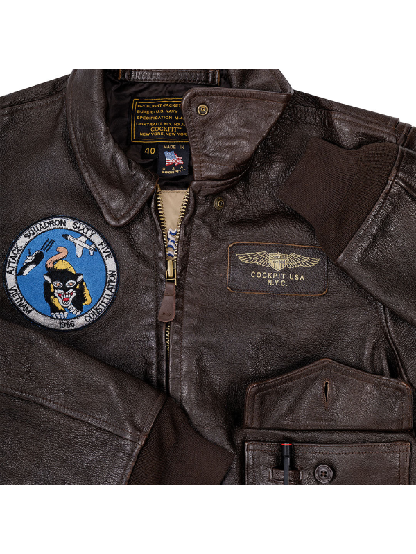 Vietnam flight War leather jacket