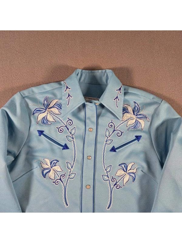 Womens California Ranchwear Blue Shirt