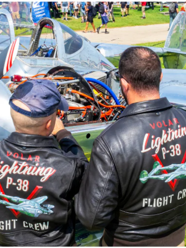 Volar Lightning P-38 Flight Crew Leather Jacket