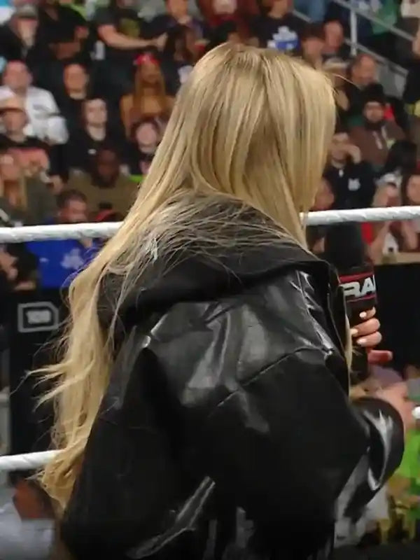 WWE RAW Liv Morgan Black Leather Jacket