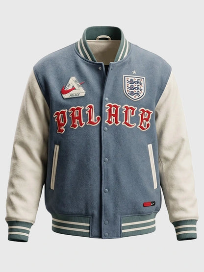 Wayne Rooney England 2026 Nike x Palace Grey Varsity Jacket FIFA World Cup